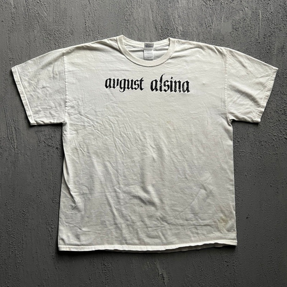 Vintage August Alsina Shirt XL White‎ Def Jam